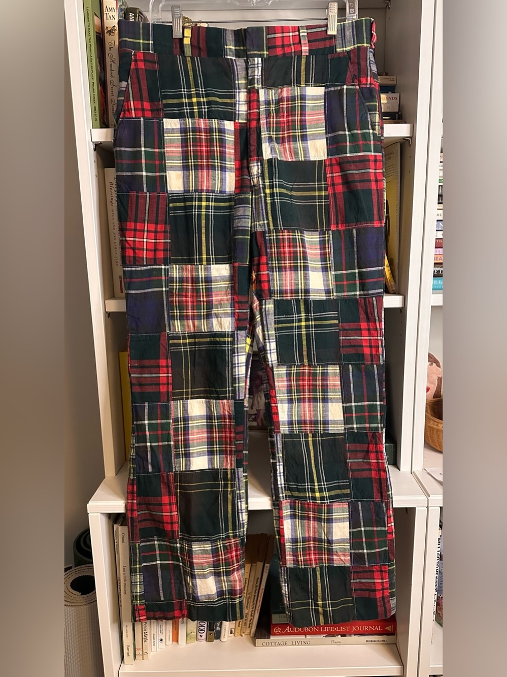 Vintage Madras Dress Pants.  Size 34